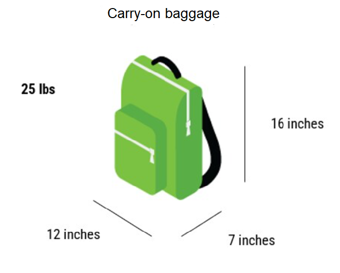 How much baggage can I take with me for free?